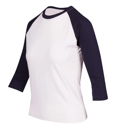 Picture of RAMO, Ladies 3/4 Sleeve Raglan Tee